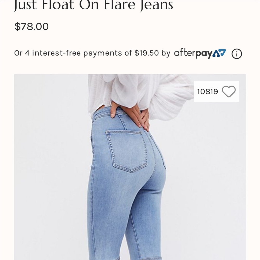 Just Float On Flare jeans